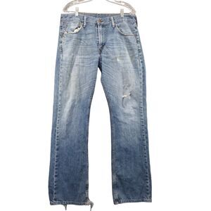 Levi's 552 Jeans Mens Size 36x34 Blue Denim 5 Pocket Belt Loops